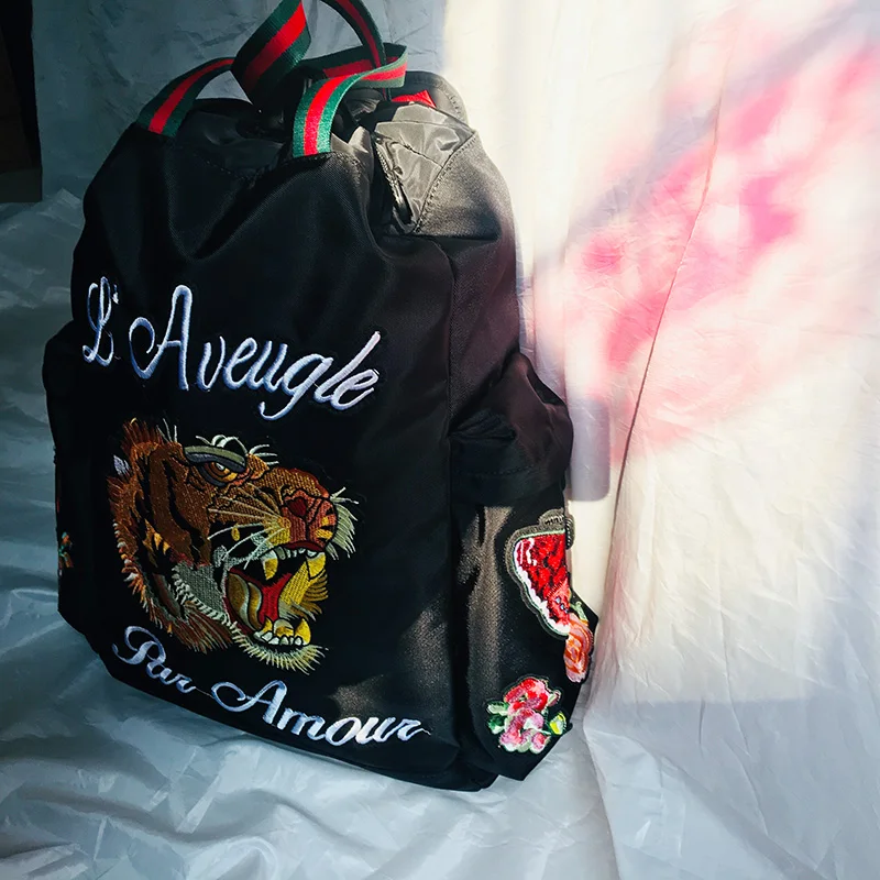 fashion embroidered tiger men backpacks designers brand male mochila feminina youtube backpacks mujer (9)