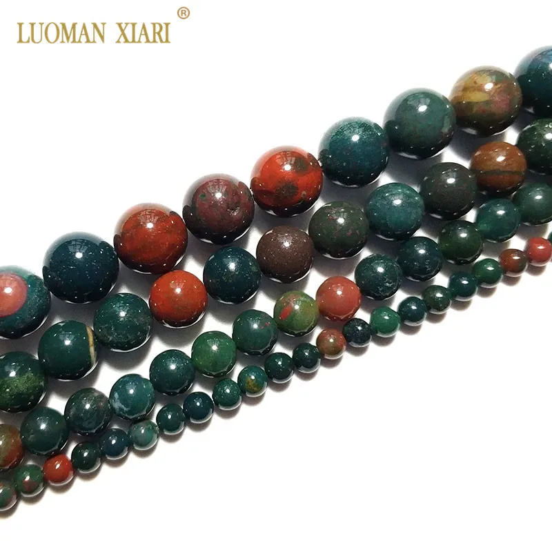 Бусины LUOMAN XIARI AAA + из натурального куриного крови бусины камня для