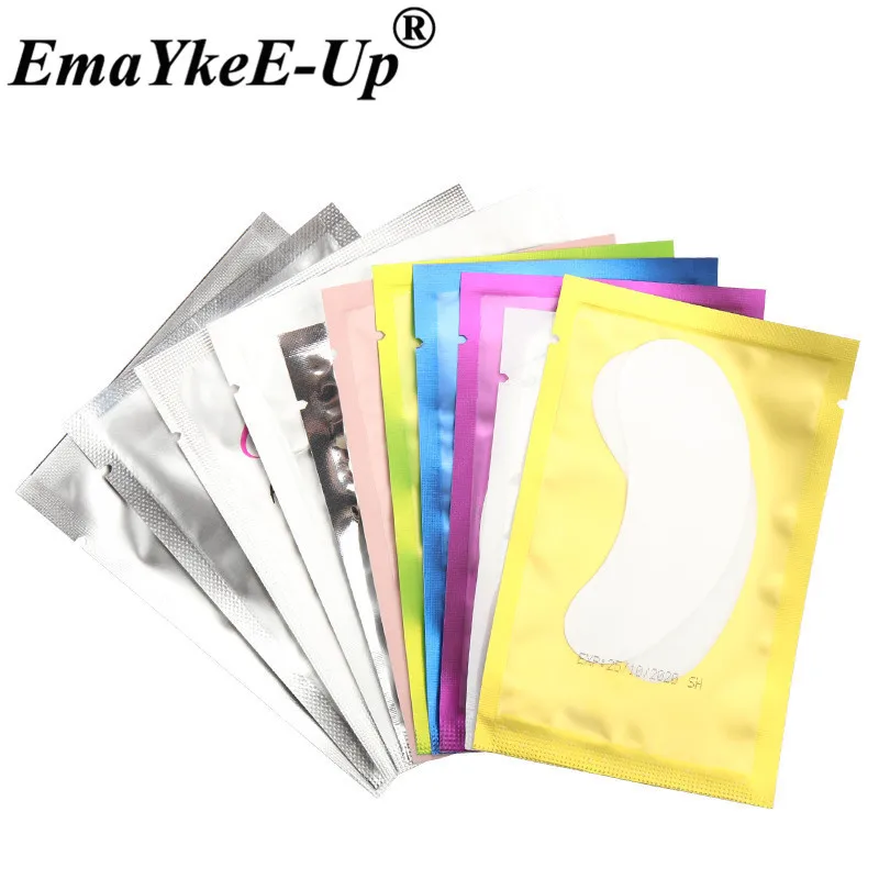 100 Pairs Disposable Patches for Eyelash Extension Under Eye Pads Paper Patches Grafted Lint free Stickers for False Eyelashes   (4)