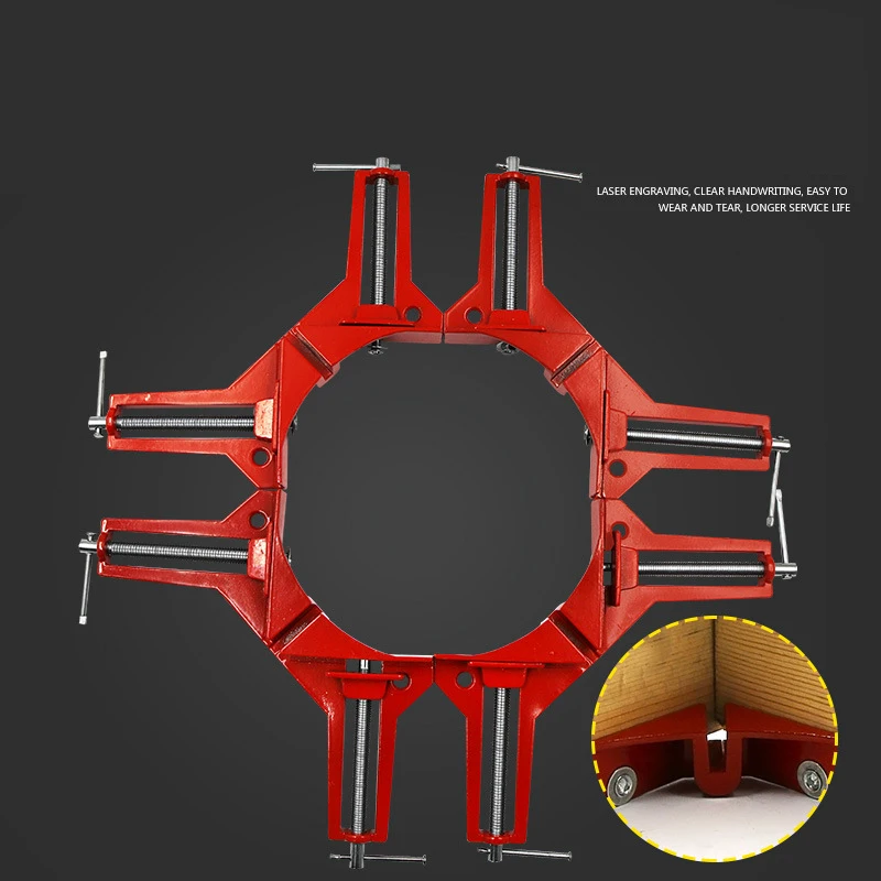 90 градусов прямоугольный зажим Mitre структура зажимы угловой зажим держатель для фотографий зажим для деревообработки инструмент
