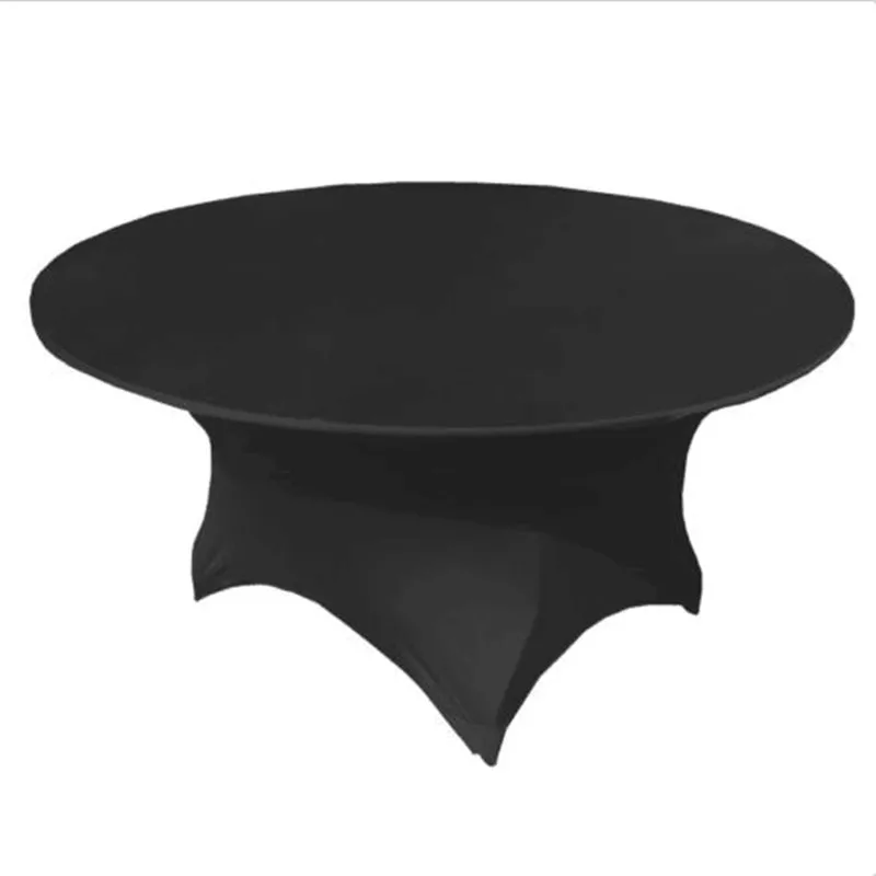 

10pcs colorful round spandex table cloth for event free shipping from China
