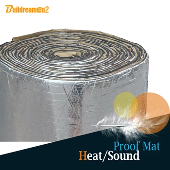 

Buildreamen2 1 Roll 6sqm Car Thermal Heat Proofing Sound Shield Insulation Mat Deadener Deadening Noise Control 240" x 40"