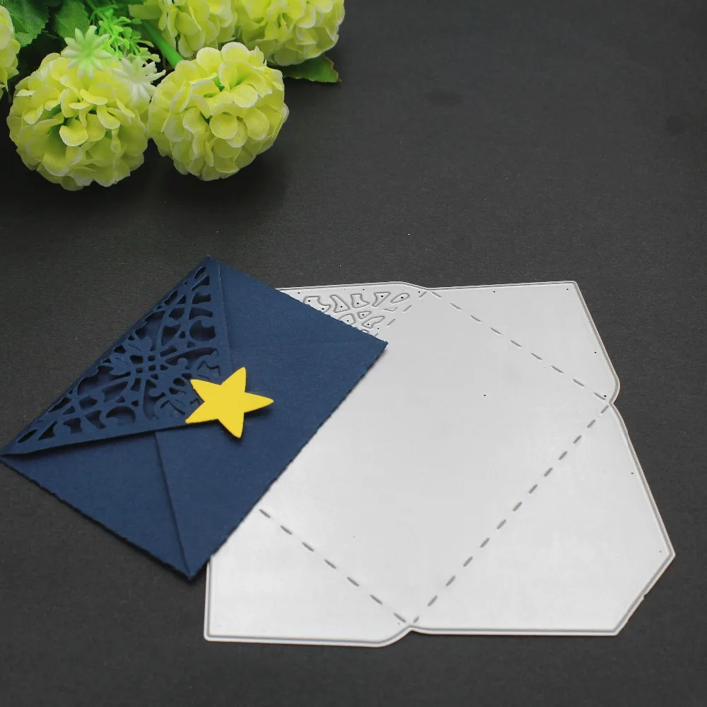 

Hollow Lacework Envelope Metal Cutting Dies for DIY Scrapbook Album Envelope Embossing Paper Craft Creative Stencil Dies New