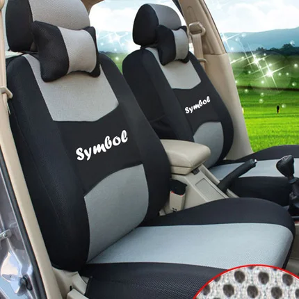 Cartailor чехлов сидений автомобилей пользовательские подходят для VW Scirocco сиденья набор салона Черные Сетчатые мест протектор - Название цвета: grey