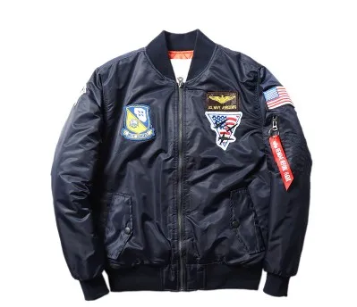 Spring Autumn New Outerwear US Air Force one Classic Embroidered Men's ...