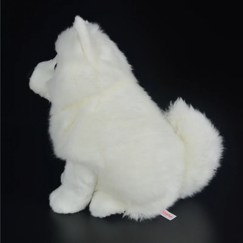 Brinquedos de Pelúcia Brinquedo de Pelúcia Filhote de Cachorro Animais de Pelúcia Presentes de Natal Lifelike Samoyed Bonito Simulação Cão Branco Brinquedo Aniversário 28cm 6 28cm lifelike samoyed brinquedos de pelúcia bonito