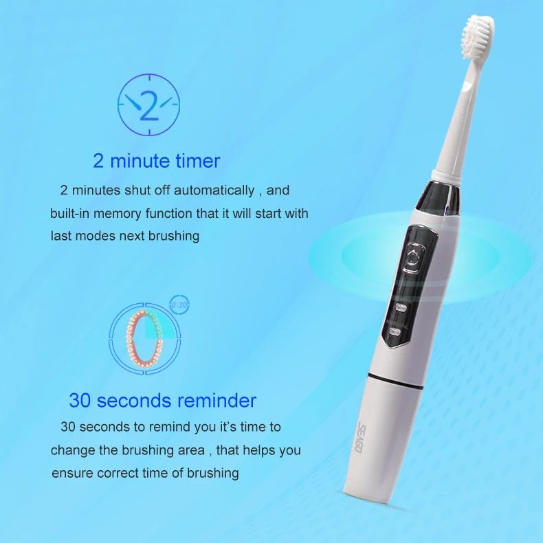 SEAGO электрические зубные щётки полный моющийся батарея мощность Sonic зуб кисточки умный таймер зубные щетки для взрослых Электрический Best