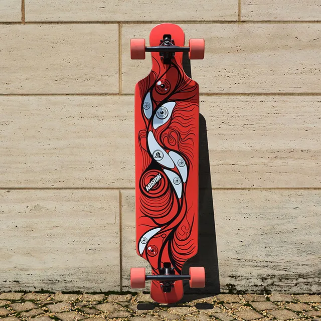 Cheap KOSTON pro longboard completes, 41inch  drop through style long skateboard  completed set for cruising purpose,  ideal for women