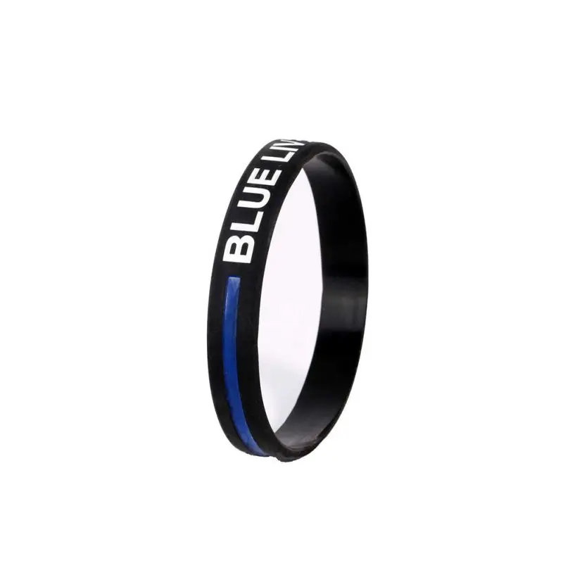 

3PCS Blue Lives Matter Wristband for Adults Police Officers Patrol Awareness Support and Outdoor Sports Outdoor