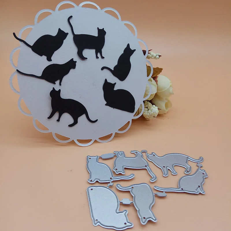 

Different Acctions Behaviors Cat 6 2018 New Cutting Dies Scrapbooking Dies Metal Embossing Stamps and die for Card Making DIY