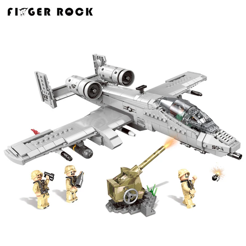 

XINGBAO 06022 961PCS Military Series The A10 Fighter Set Building Blocks Bricks Plane Model Toys Compatible LegoINGLYs Toys