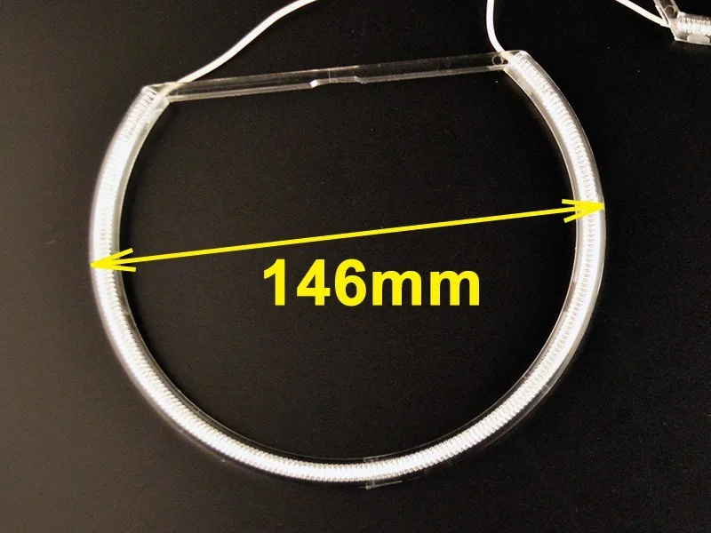 Hippcron 2x131 мм+ 2x146 мм CCFL Halo кольца комплект ангельские глазки фары украшения синий красный белый цвет для BMW E46 1999-2003