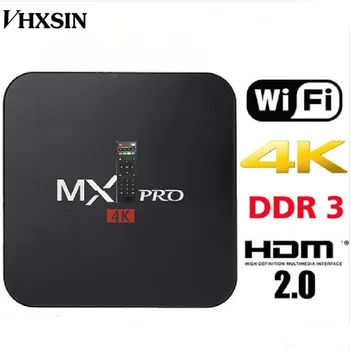 

VHXSIN Android 6.0 TV Box RK3229 Quad-core Set-top Box Tvbox 2.4GHz WiFi 1GB+ 8GB Smart TV Box Media Player US/EU Plug