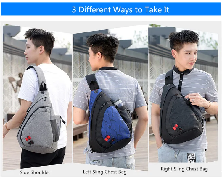 FengDong, водонепроницаемая тканевая мужская сумка через плечо, маленькая черная камуфляжная нагрудная сумка на одно плечо, сумки для мужчин, рюкзак, рюкзак