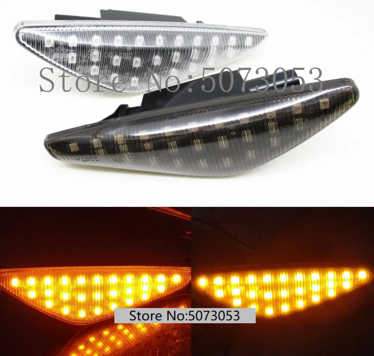 

2PCS 27SMD LED Fender Side Marker Light Turn signal light lamp for BMW X3 X5 X6 E70 E71 2008-2014 E72 F25