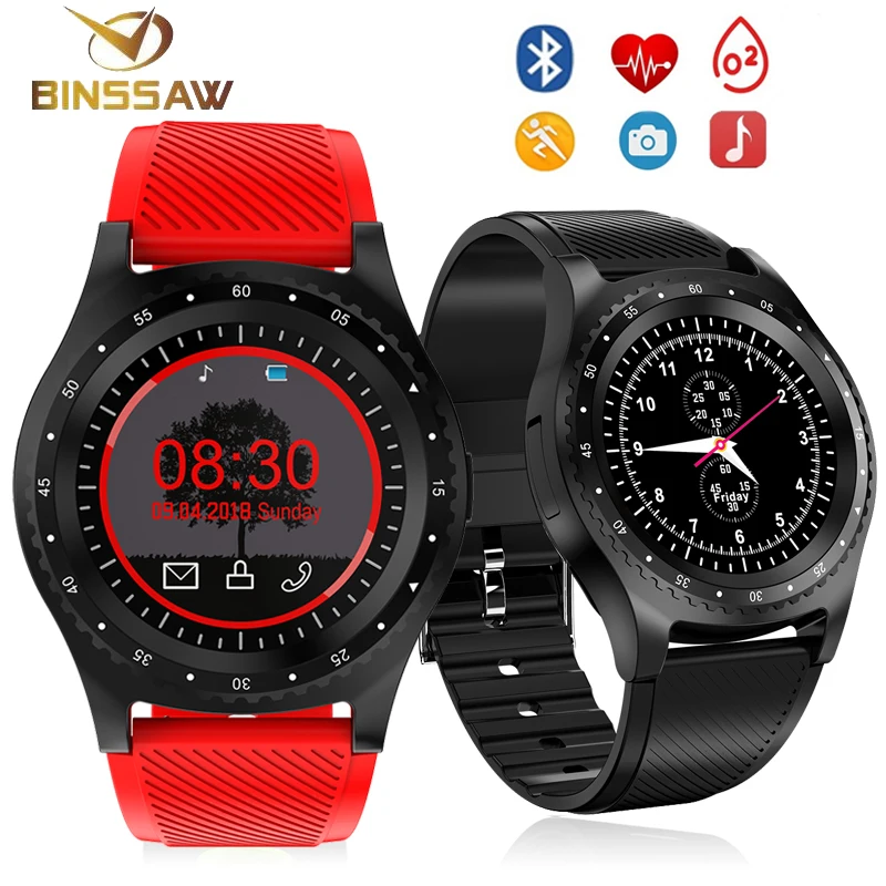 Billig Smart Uhr Sport Sweatproof Aktivität Fitness tracker Männer Schrittzähler Sim Karte Armbanduhr mit Kamera Musik Bluetooth Smartwatch