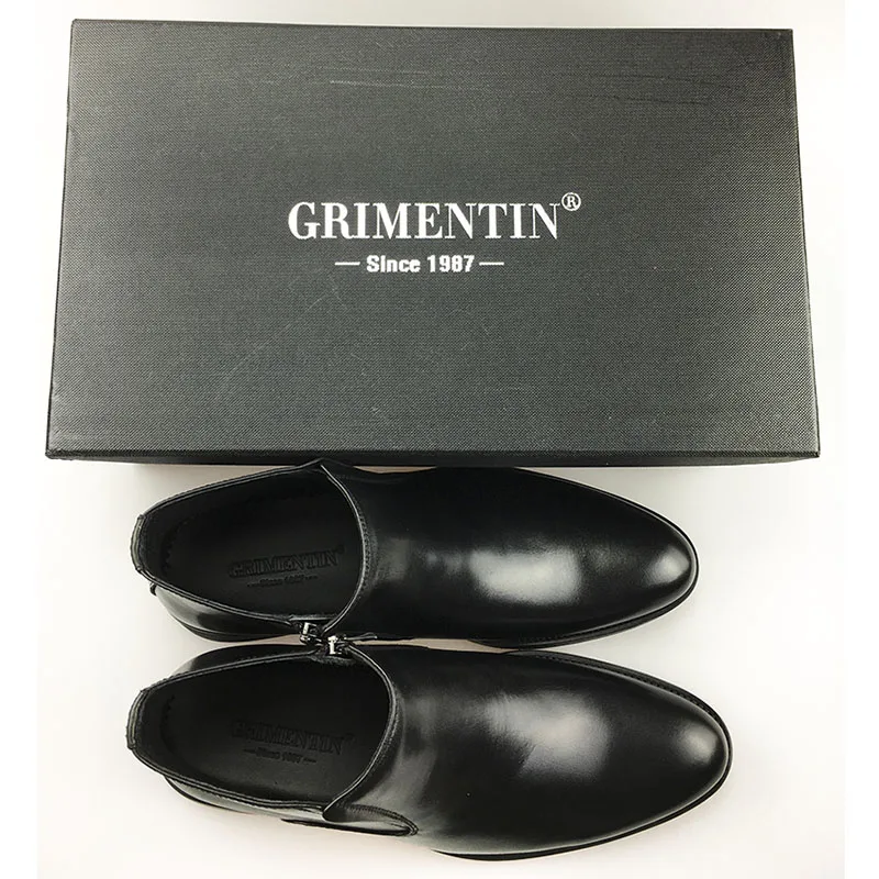 GRIMENTIN-fur-ankle-boot-mens-Italian-designer-genuine-leaher-black-wedding-business-shoes