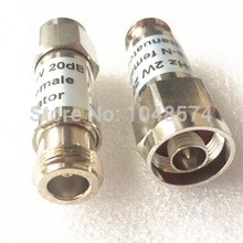 1 шт. RF аттенюатор 20dB 2 Вт DC-3GHz фиксированный Коаксиальный N штекер к женскому разъему 50ohm