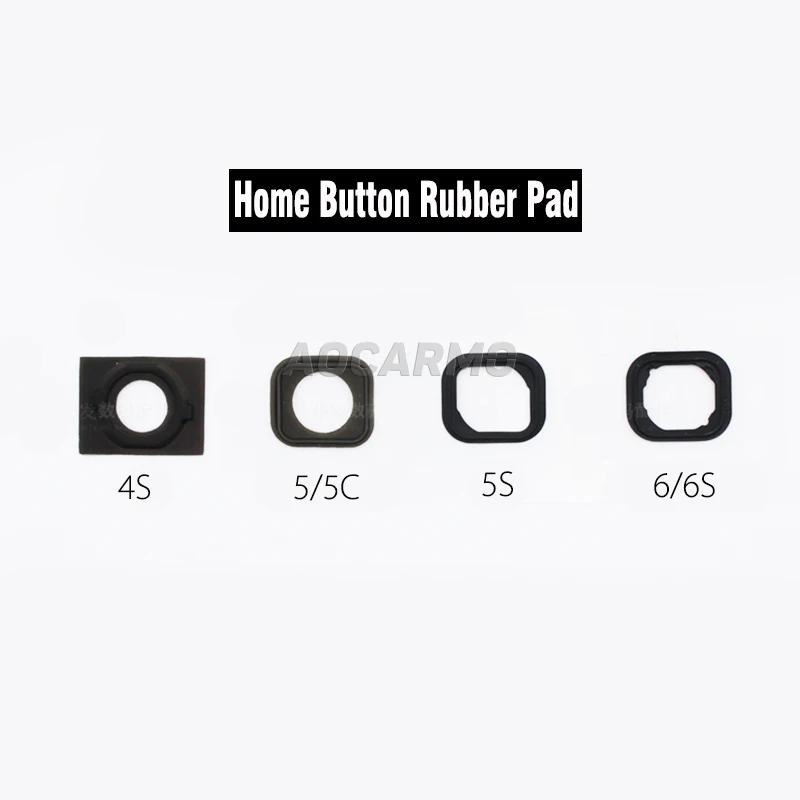 Phone keyboard parts Aocarmo Home Button Rubber Holder Pad