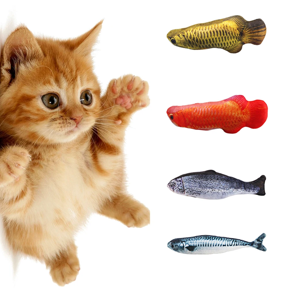 1 шт. забавные игрушки для кошек Catnip забавная в форме рыбы кошка Спящая Подушка