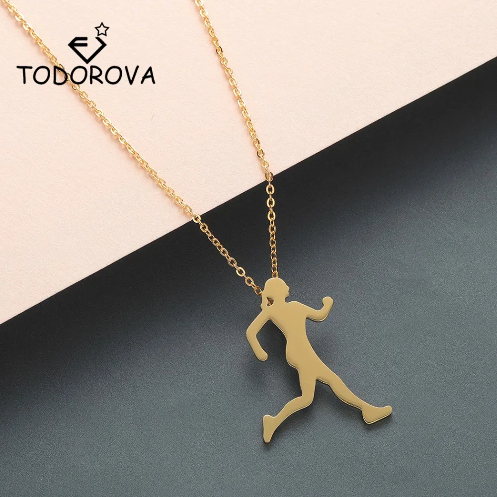 Todorova Runner Necklace Men Body Figure Sports Athlete Walking Jogging