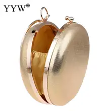 Известный дизайнер для женщин вечерняя сумочка Золотая дамская сумочка роскошная сумка-клатч Корейская маленькая круглая сумка модные сумки-мессенджеры на цепочке