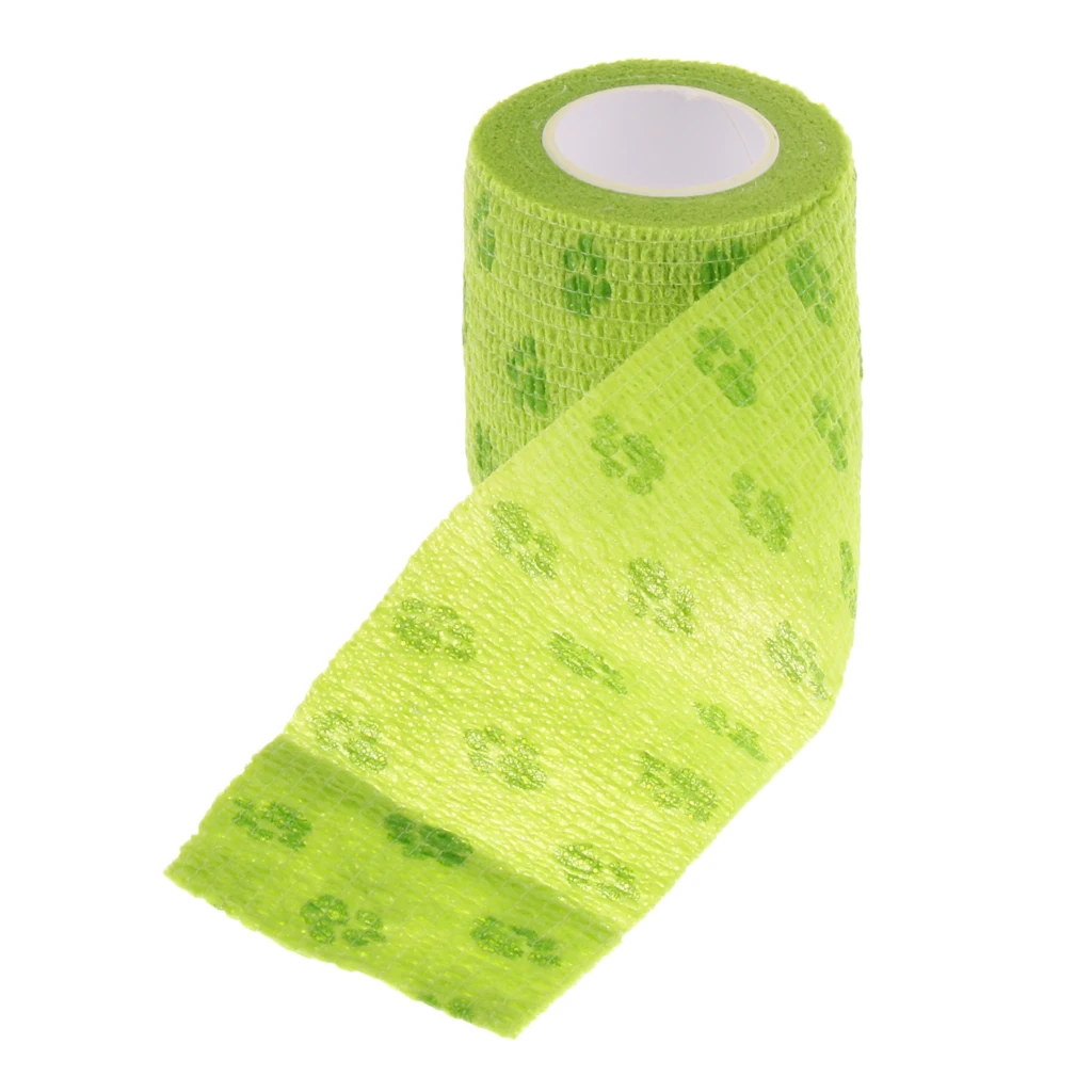 5 Pieces Non Woven Pet Dog and Cat Wound Self Adhesive Bandage Tape