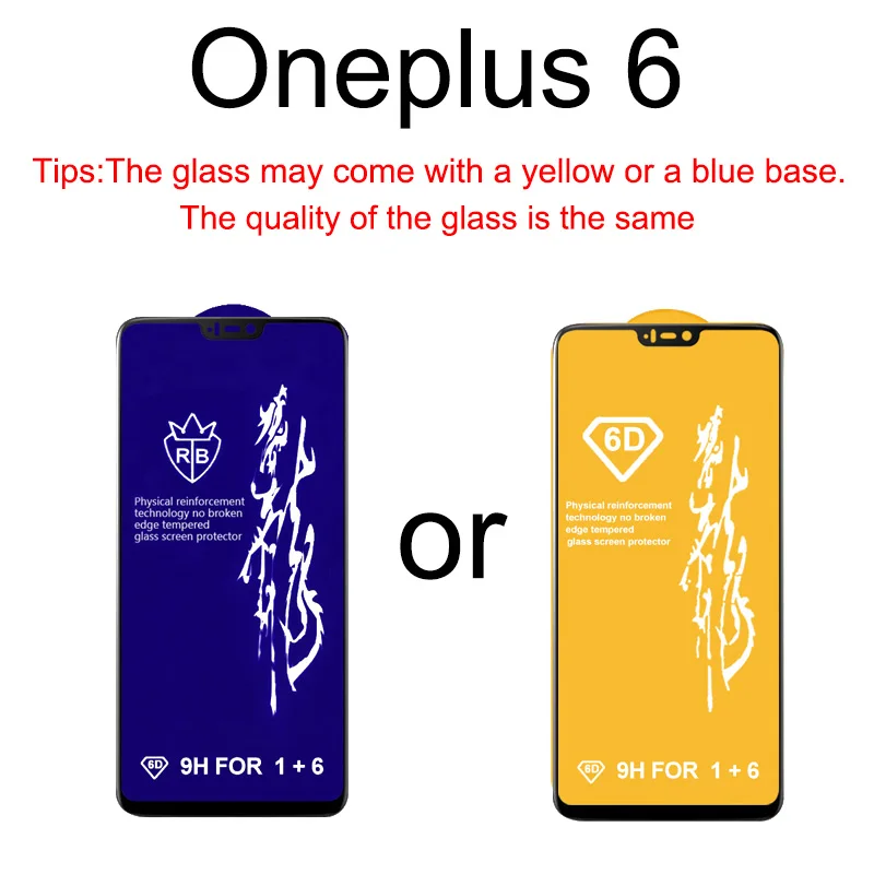 6D закаленное стекло для Oneplus 7 Pro 6t 6 5t 5 Защита экрана One plus 7pro Oneplus7 Защитное стекло для Oneplus 7 Pro 6 6t 5t - Цвет: for Oneplus 6