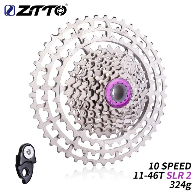 

ZTTO 10 Speed 11-46T SLR 2 Bicycle Cassette HG Compatible 10s ultralight 46T CNC 10v k7 For MTB XX X0 X9 X7 M610 M781 M786 slx