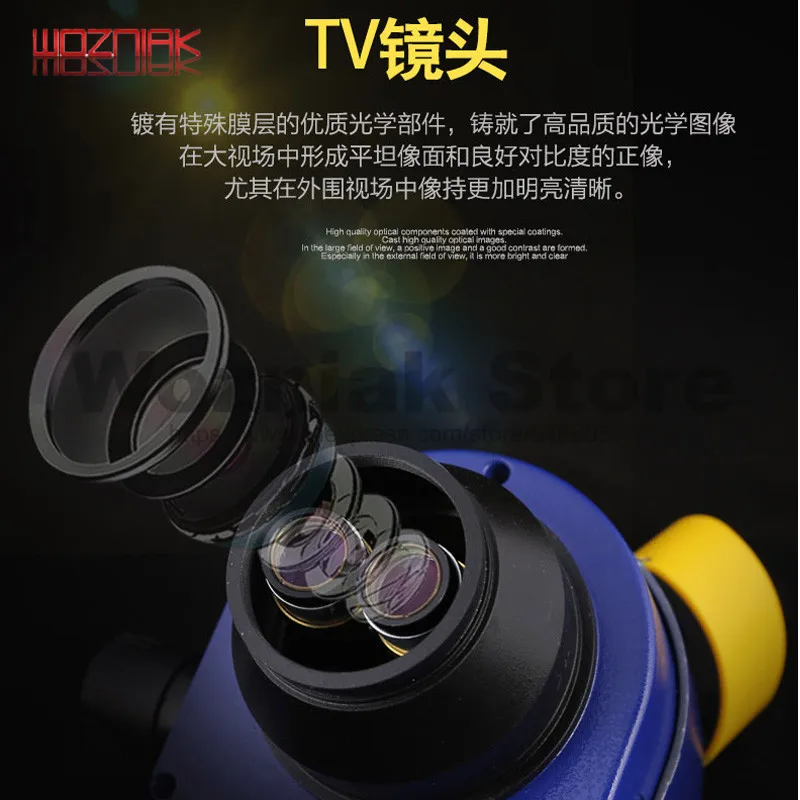 MECHANIC Multifunctional bidirectional base Binocular microscope TV Lens 20-40X Table angle fixed m