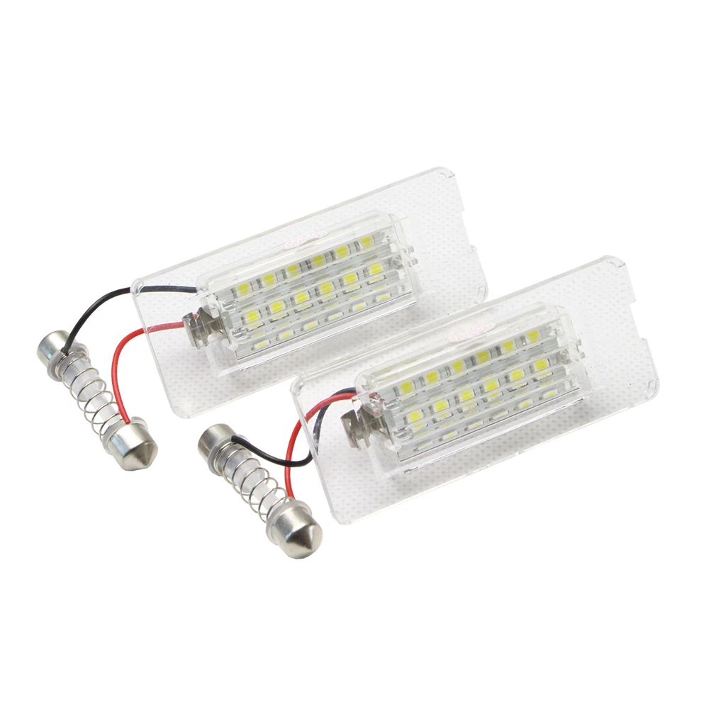 2X Белый SMD3528 светодиодный номерной знак лампа для BMW X5 E53 X3 E83 аксессуары Canbus хвост