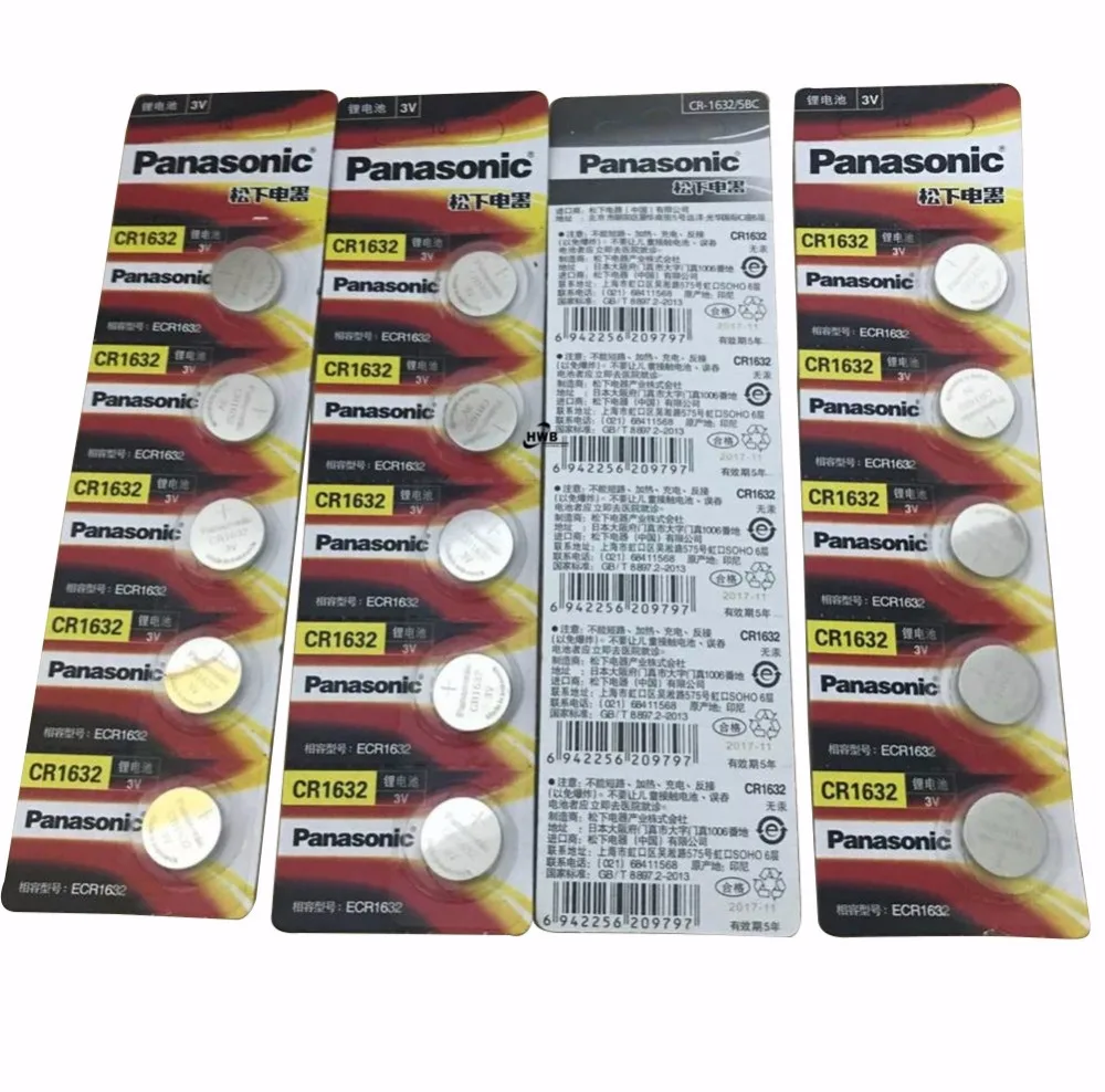 20pc PANASONIC CR1632 1632 DL1632 3V Lithium Batteries Cell Button Coin