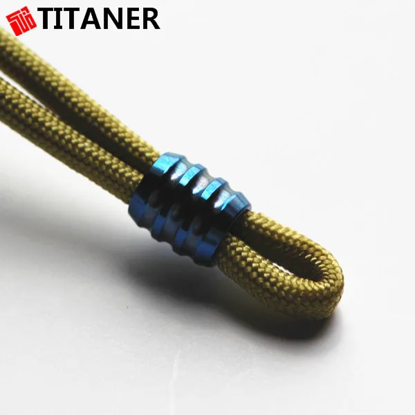 Paracord DIY Латунь/TC4 титана бусы на веревочке талреп металлические шармы пуля бусины для браслет с ножом аксессуары для шнуров Ручка DIY