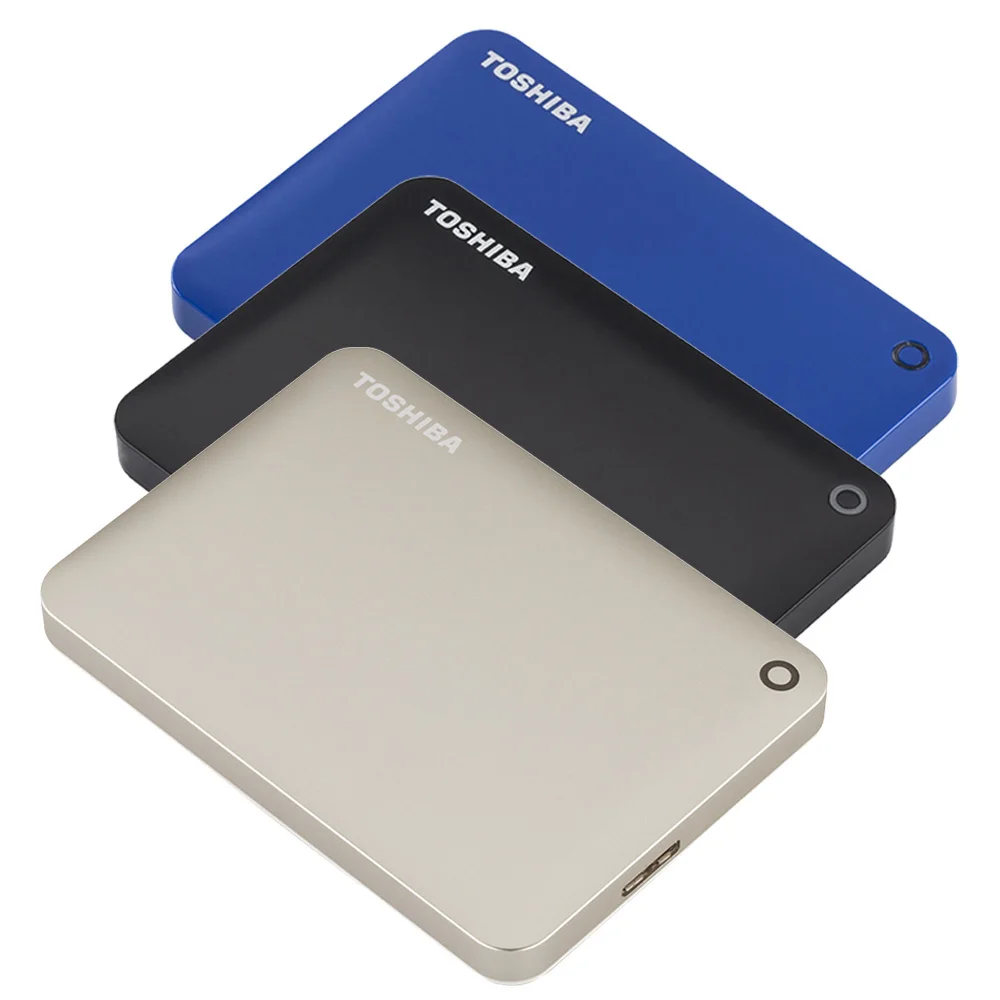 Toshiba HDD Canvio подключение USB 3,0 2," 2 ТБ 1 ТБ портативный внешний жесткий диск мобильный настольный ноутбук шифрование HDTC920YK3AA