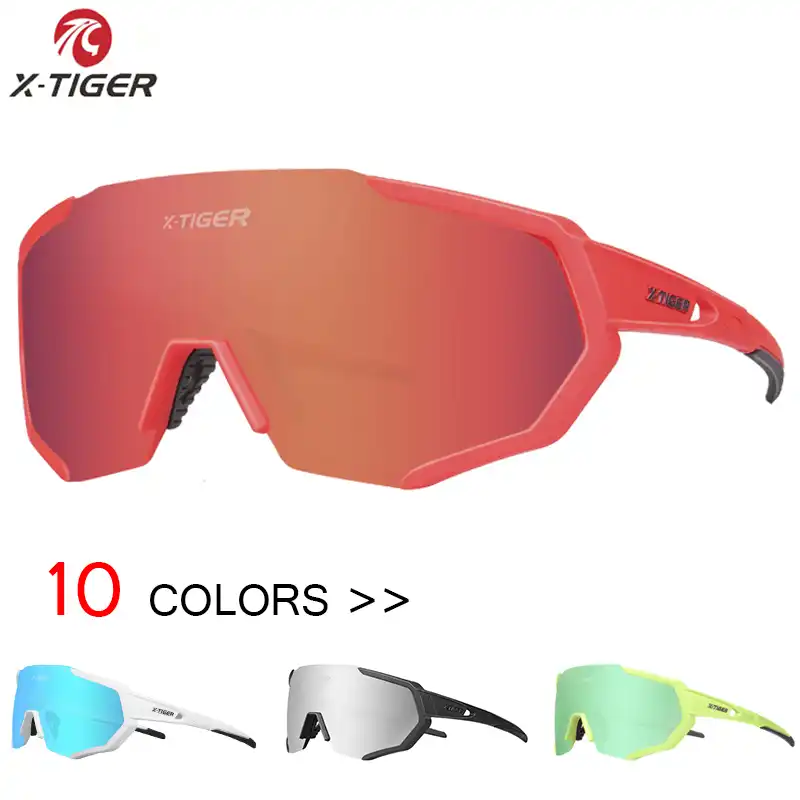 orange cycling glasses