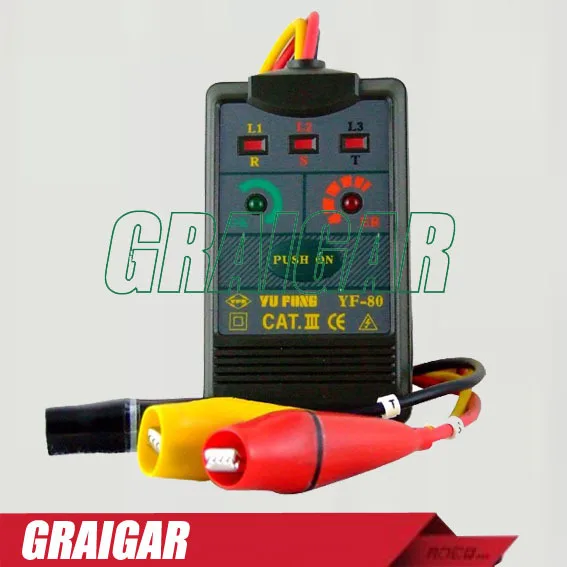 

YF-80 3 Phase Rotation Tester by Both Audio and Indicator
