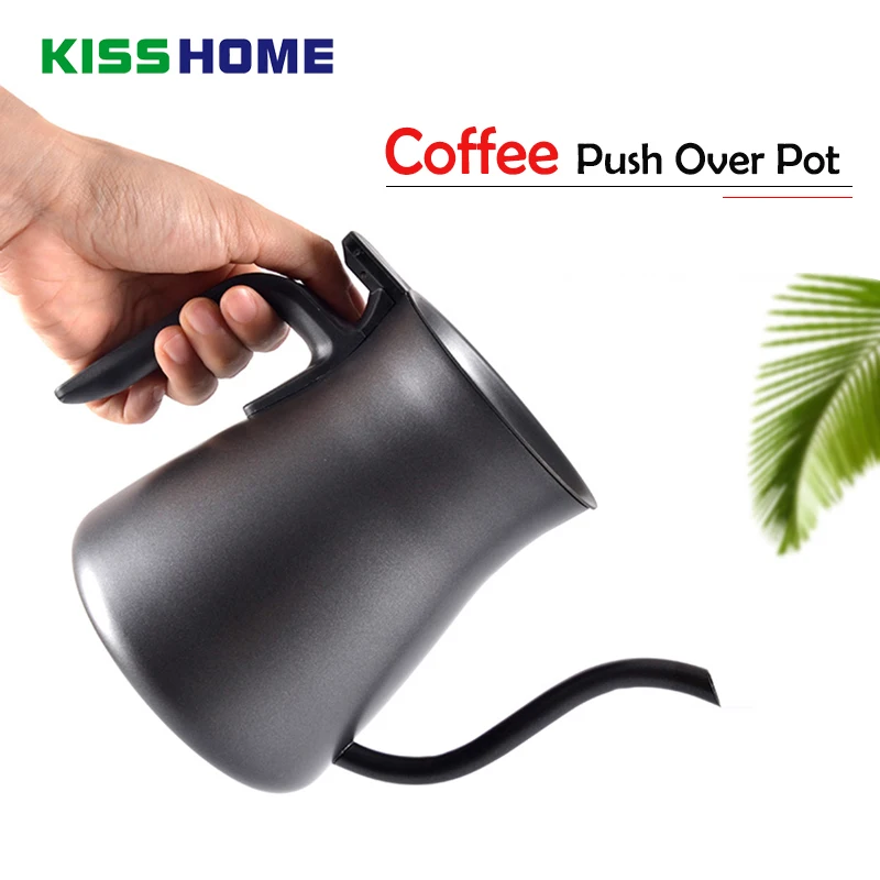 900ml Stainless Steel Coffee Drip Pot Teflon Coating Non stick Milk