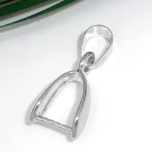 Цинковая Подвеска из металлического сплава зажимы и подвесные Застежки Серебряный тон 21 мм(7/") х 9 мм(3/8"), 3 шт Новинка