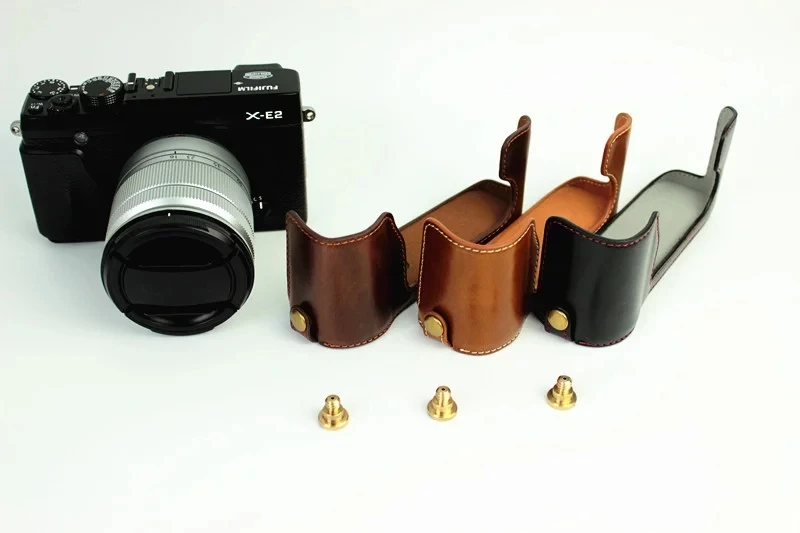 Модная сумка для камеры чехол Fujifilm XE2 X E2 XE1 E1 Половина корпуса комплект крышки с