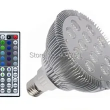 В Северную Америку 12X1 Вт Par38 Светодиодный прожектор с пультом дистанционного управления 44key 18 шт./лот используется для гостиниц кафе