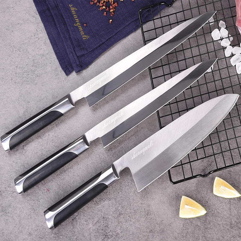 " шеф нож кухонный японский нож сашими филе суши ножи из нержавеющей стали Германия импорт стальной кухонный нож рыба инструмент
