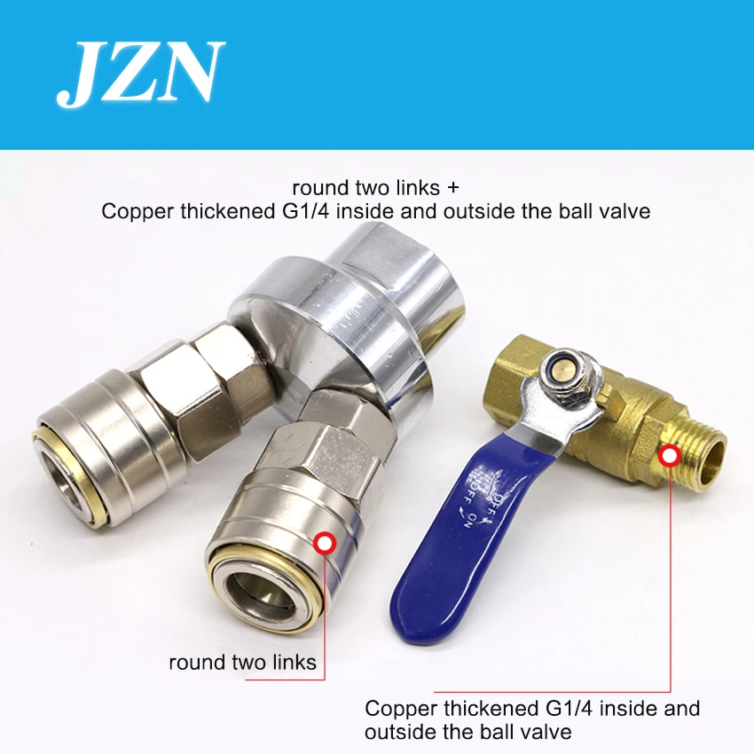 

C type pneumatic quick connector self-locking round two ventilation tube quick plug male and female air pump air compressor