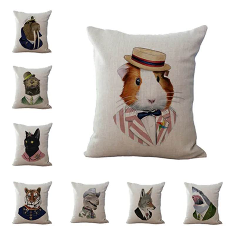 new item home decorative car throw pillow western style cartoon cushion square printed cojines high quality - Decorative Home Items new item home decorative car throw pillow western style cartoon cushion square printed cojines high quality - Decorative Home Items