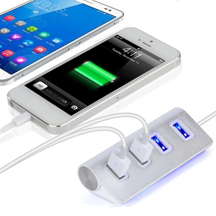 ULT Best USB 2.0 HUB 4 Порты и разъёмы 4-Порты и разъёмы USB вцв Портативный хабы Высокая Скорость кабель USB разветвитель для ноутбука MacBook Планшетные ПК