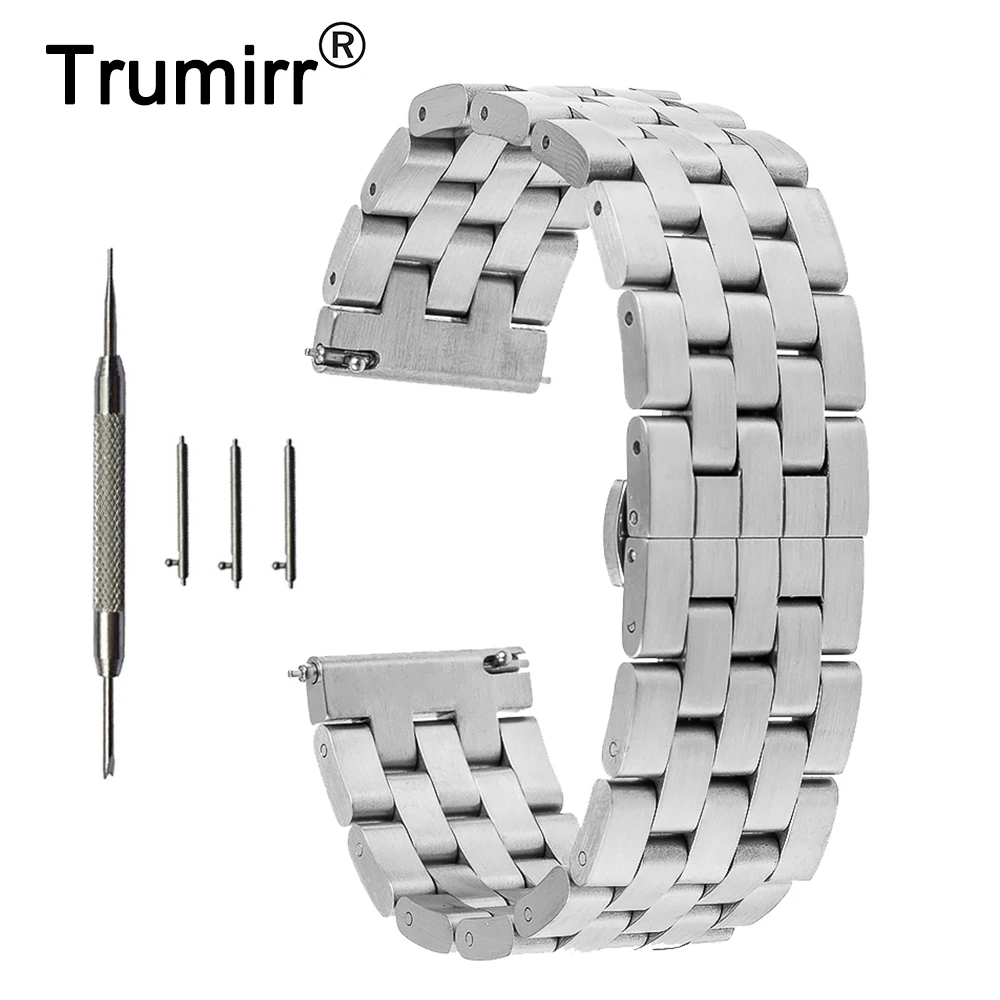 20mm 22mm Stainless Steel Watch Band Quick Release Strap for Hamilton