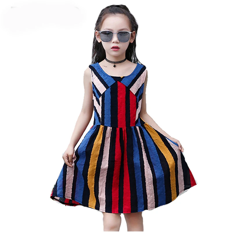 Baby Dresses for Girl Summer Stripe Dresses Princess Formal Dresses