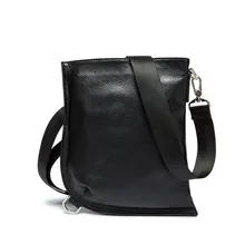 Модная индивидуальная мягкая поверхность телескопическая переноска Мужская нагрудная сумка деловая Натуральная кожа Мужская Вертикальная Наплечная Сумка