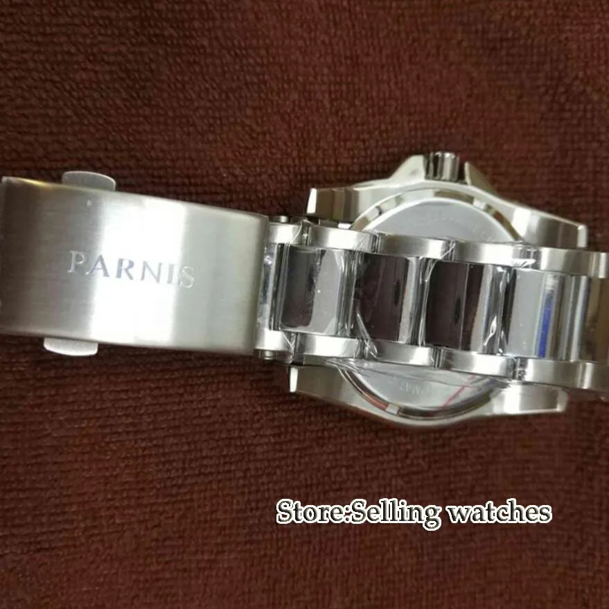 43 мм часы Parnis Diver с сапфировым стеклом и керамическим ободком с ...