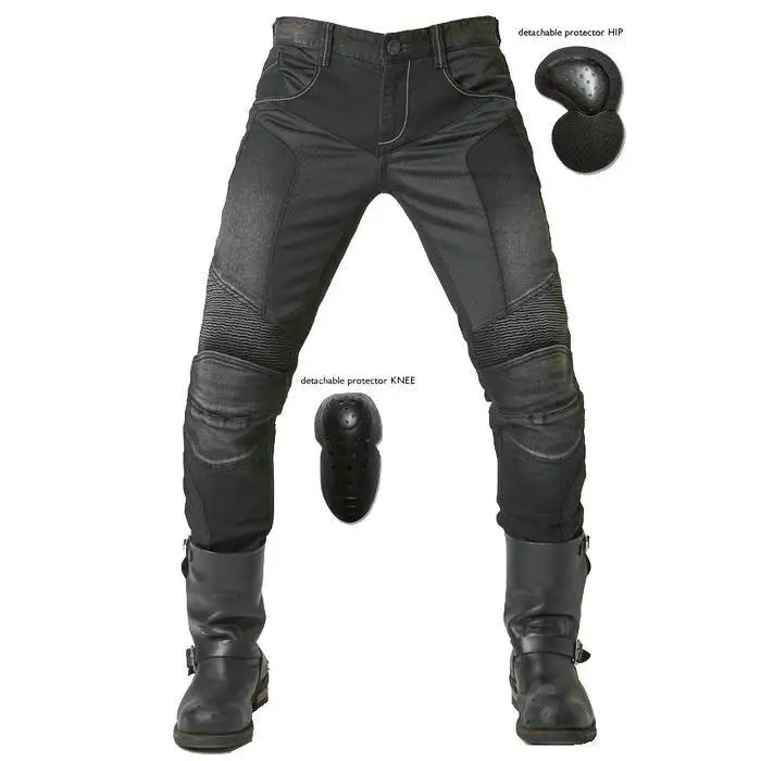 Прямые Slim uglyBROS JUKE UBP 01 джинсы Для мужчин летом сетки мото мотоцикл защитные брюки
