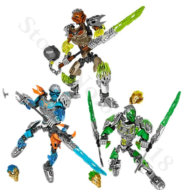 

Bionicle Biochemical Pohatu Storm Warrior Bionicle Ekimu The Msdk Maker Building Block Compatible legoings Toys For Children
